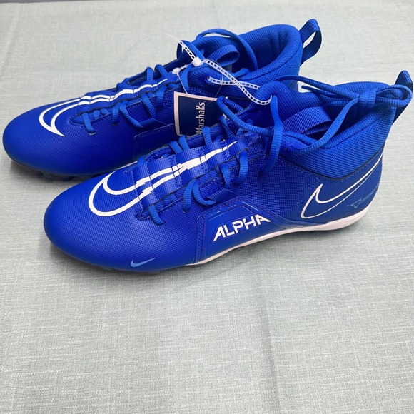Nike Other - Nike Alpha Menace 3 Shark Football Cleats Royal Blue White CV0586-414 Mens 12